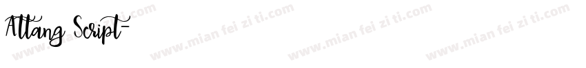 Attang Script字体转换